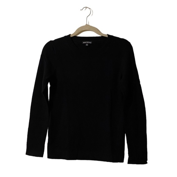 J. Crew wool / cotton blend black sweater. Size Xs. - Picture 1 of 8